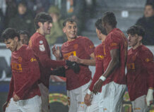 Rubén Iranzo celebra su primer gol con el Valencia CF en la Copa del Rey.