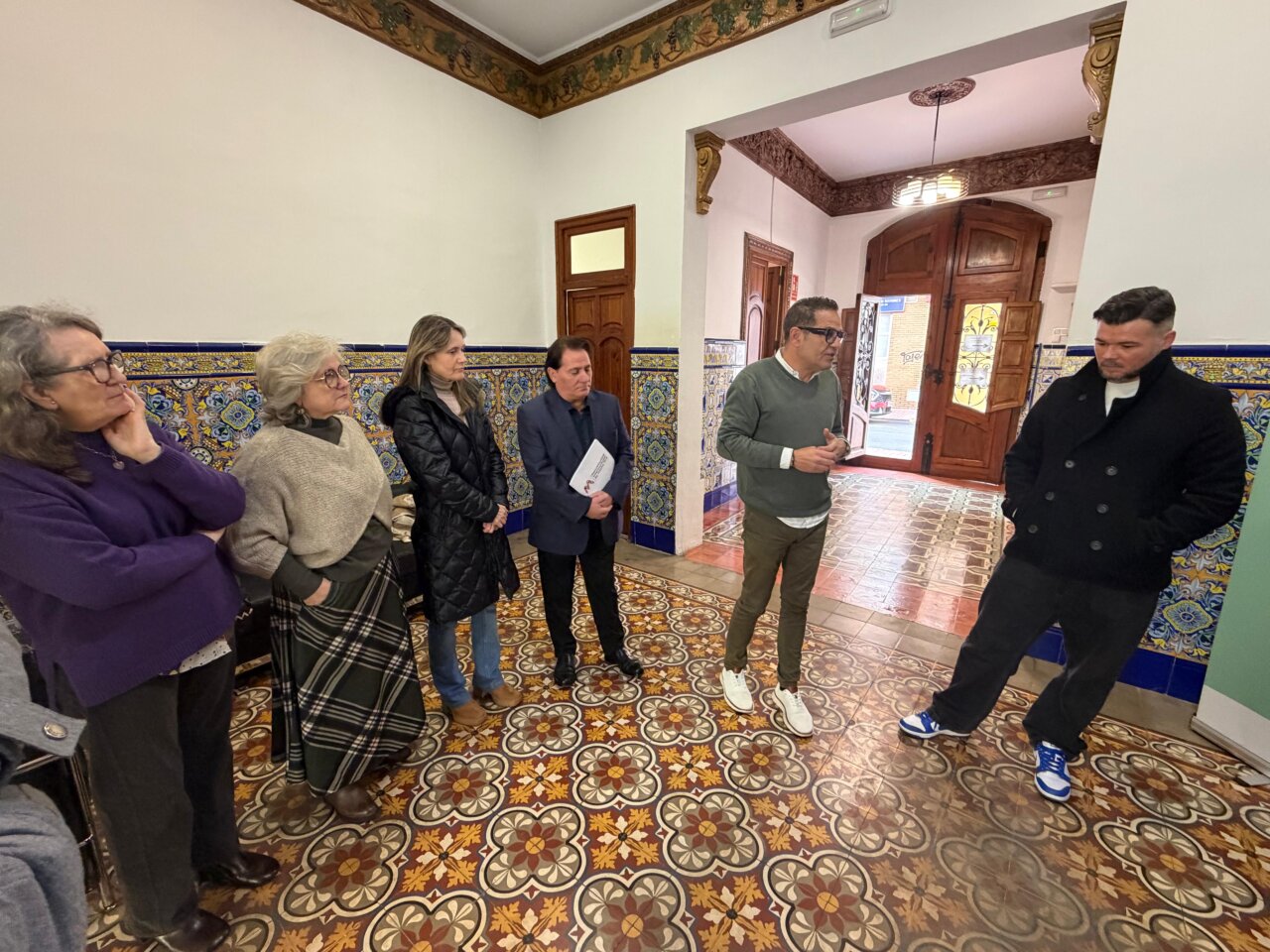 Gabriel Rufián y José Francisco Cabanes en reunión en la Mancomunitat de l'Horta Sud