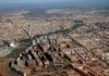 Vista aérea de la ciudad de València mostrando su urbanismo y paisaje.