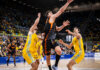 El Valencia Basket sobrevive al infierno amarillo y firma un triunfo de cabeza de serie Jugador del Valencia Basket anotando en un partido contra Gran Canaria