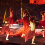 Actuación de danza en el evento Domingo de Cridida en Valencia