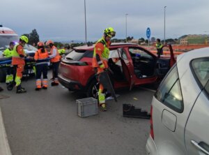 Un conductor fue excarcelado tras un accidente en la CV-403 en Torrent.