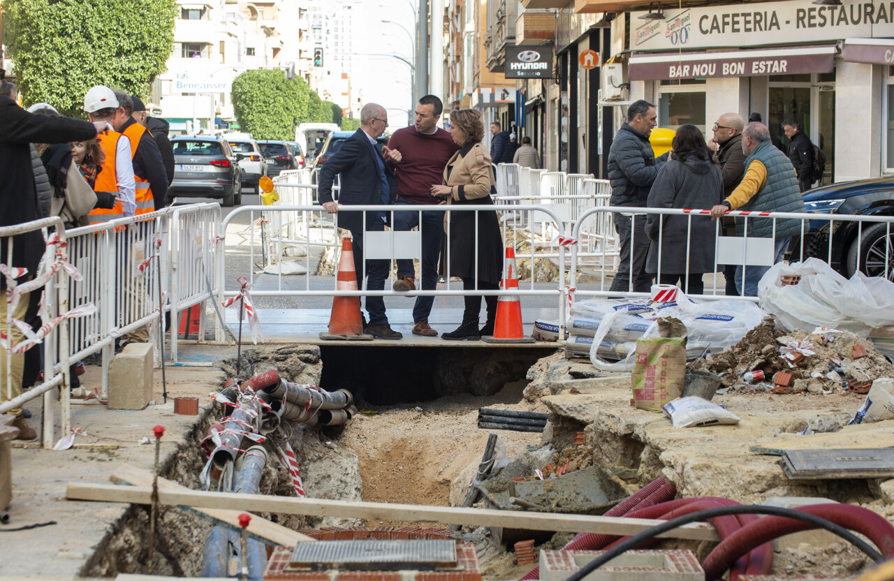 La Diputación financia la renovación del alcantarillado en Benetússer.