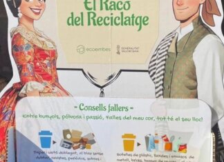 La Generalitat promueve la campaña 'El Racó del Reciclatge' con Ecoembes para fomentar el reciclaje durante las Fallas Cartel de la campaña 'El Racó del Reciclatge' para fomentar el reciclaje en Fallas