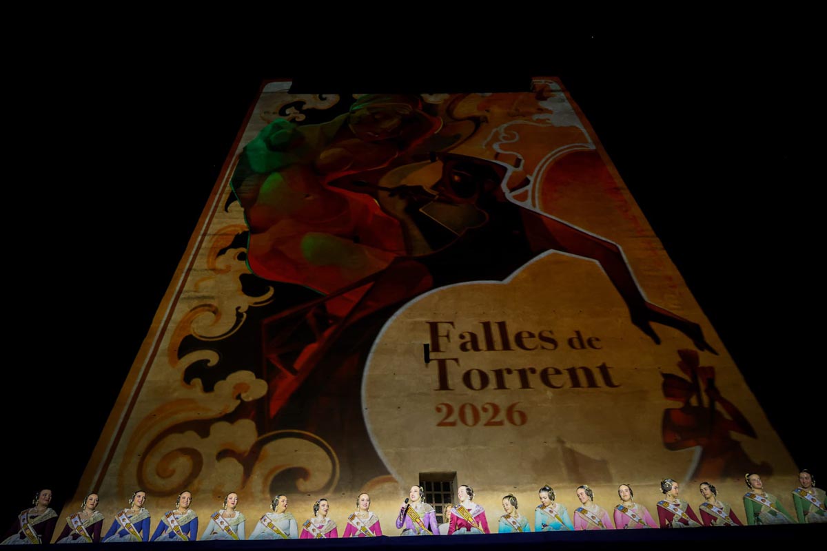 Proyección en la Torre de Torrent durante la Crida de 2026