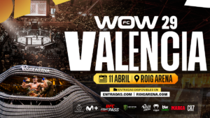 Cartel del evento WOW 29 en el Roig Arena de Valencia