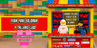 Banner de la Feria Friki Solidaria y Talleres LEGO en Torrent
