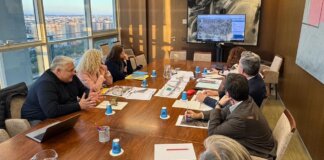 Reunión sobre el soterramiento de las vías del metro en Meliana