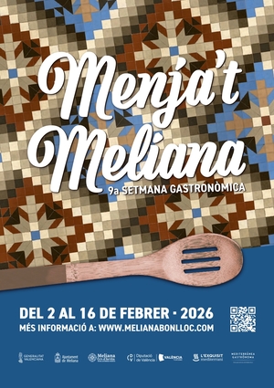 Cartel de la 9ª Semana Gastronómica Menjà't Meliana