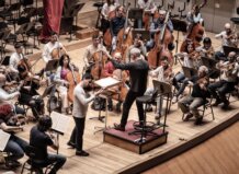 La Orquesta de Valencia ensayando en el Palau de la Música