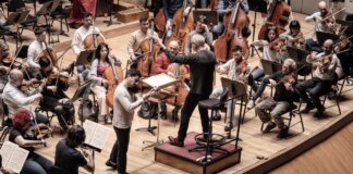 La Orquesta de Valencia ensayando en el Palau de la Música