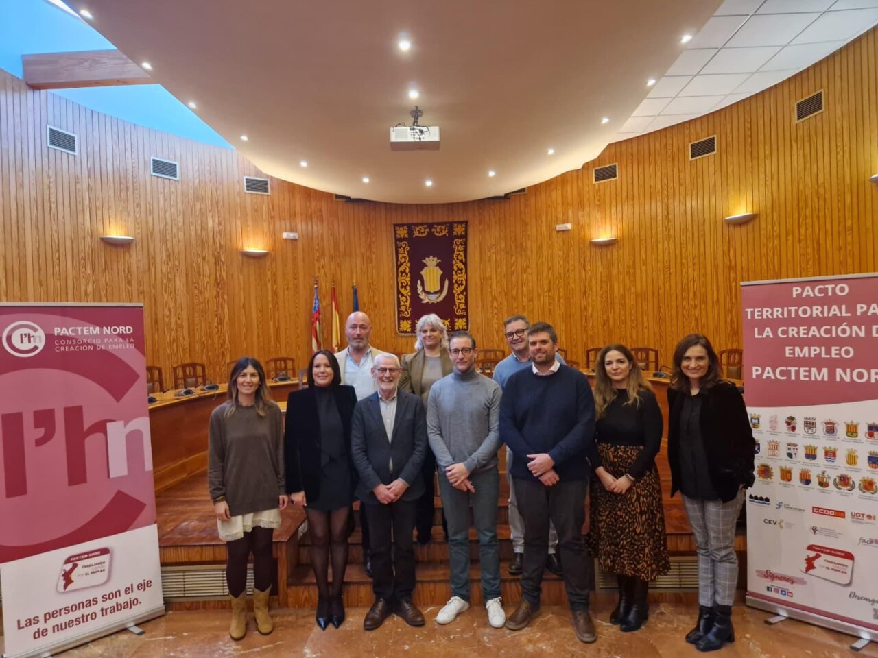 Firma del convenio entre Pactem Nord y AEMON para impulsar el empleo