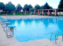 Vista de la piscina del Polideportivo Municipal en Museros