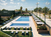 Vista aérea de las nuevas piscinas en Aspresso Valencia