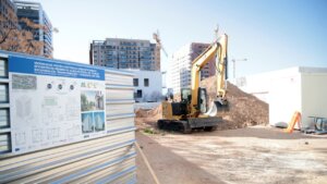 Obras de construcción de viviendas de alquiler social en Malilla