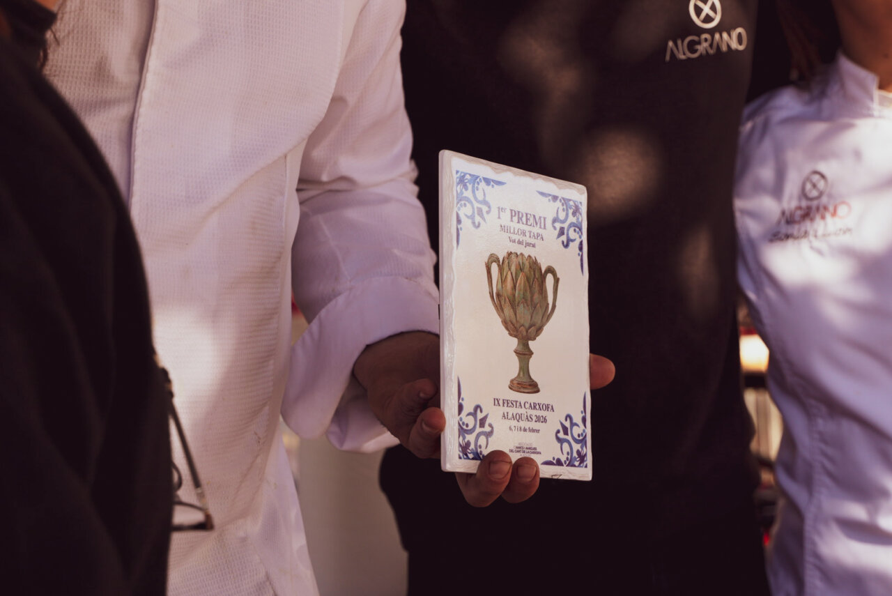 Entrega del primer premio en la Festa de la Carxofa de Alaquàs