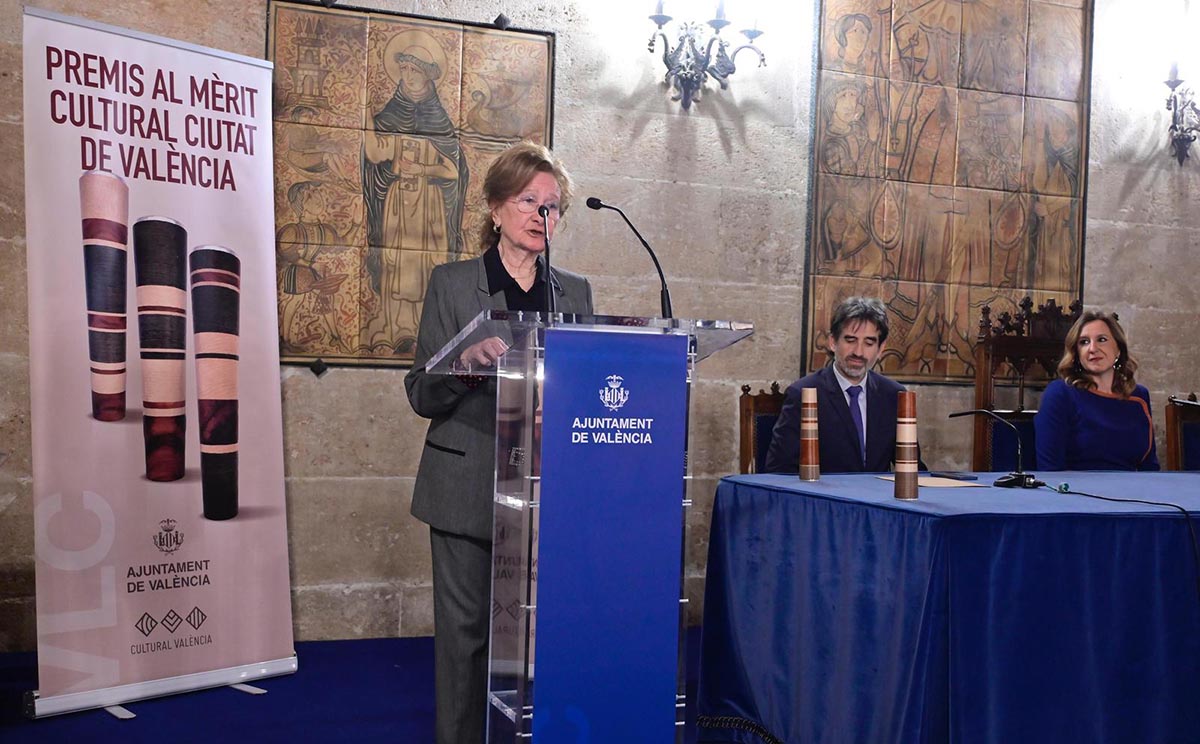 Ceremonia de entrega de los premios al Mérito Cultural en Valencia.