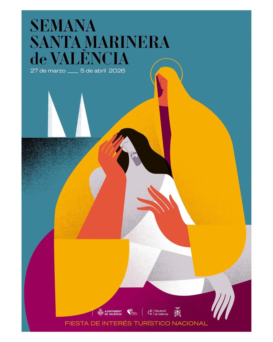 Cartel oficial de la Semana Santa Marinera de Valencia 2026