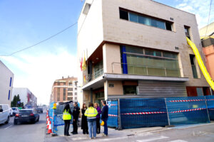 Edificio de la Policía Local de Benetússer en reconstrucción tras inundaciones