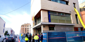 Edificio de la Policía Local de Benetússer en reconstrucción tras inundaciones