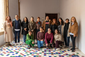Grupo de personas en el Castell d'Alaquàs participando en Salvem les Fotos