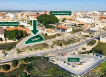 Vista aérea del solar destinado a viviendas de alquiler en Picassent