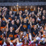 Jugadoras del Valencia Basket femenino celebrando su victoria en la Copa de la Reina 2026