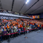 Aficionados del Valencia Basket celebran la victoria en la Copa de la Reina 2026