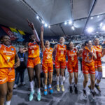 Jugadoras del Valencia Basket celebrando su victoria en la Copa de la Reina 2026