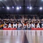 Celebración del equipo femenino de Valencia Basket tras ganar la Copa de la Reina 2026.
