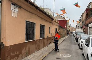 Trabajos de reurbanización en el barrio El Olivar de Alaquàs