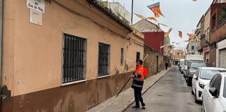 Trabajos de reurbanización en el barrio El Olivar de Alaquàs