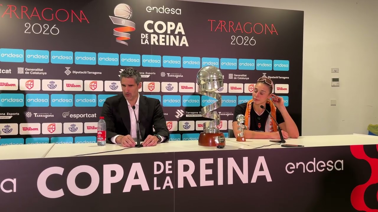 Rueda de prensa de Rubén Burgos y Raquel Carrera tras ganar la Copa de la Reina.