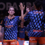 Jugadoras del Valencia Basket celebrando su victoria en la Copa de la Reina 2026.