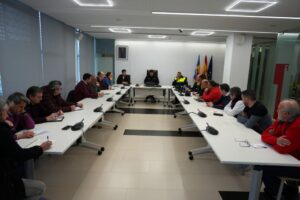 Reunión del Ayuntamiento de Mislata sobre seguridad para las Fallas