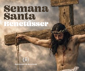 Semana Santa en Benetússer Imagen de la Semana Santa en Benetússer con figura religiosa