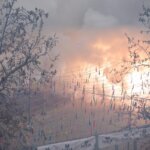 Explosión de fuegos artificiales en la mascletà de Fallas 2026