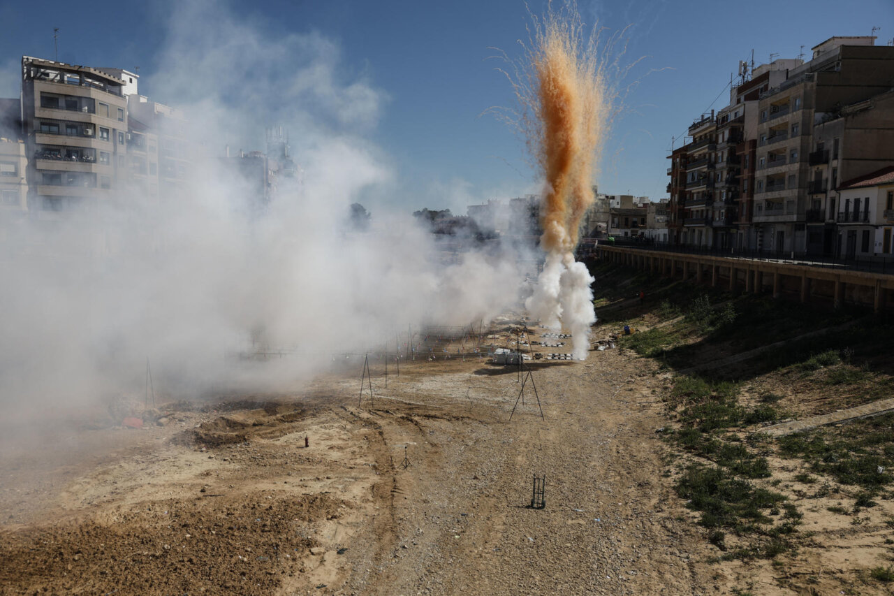 Explosión de fuegos artificiales en las Fallas de Paiporta