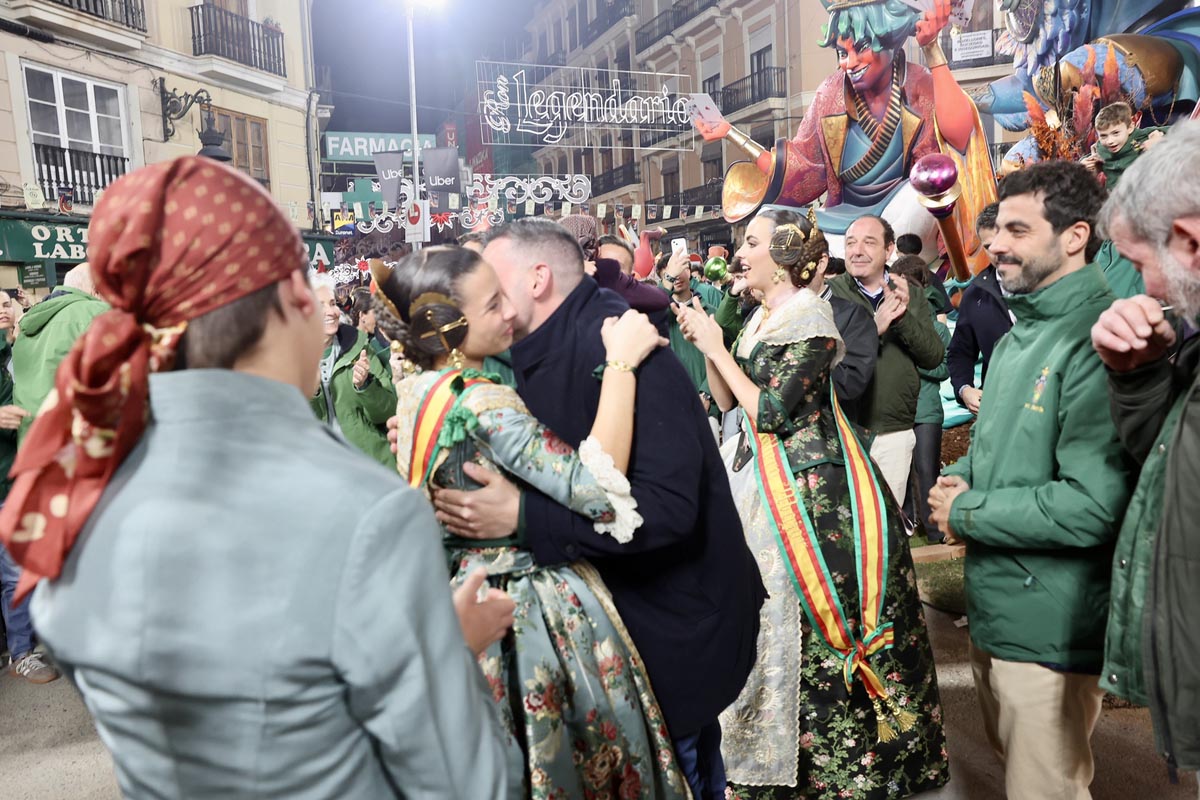 Celebración del triunfo en Convento Jerusalen durante las Fallas 2026.