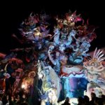 Fallas 2026 en Convento Jerusalen con figuras coloridas y detalles elaborados