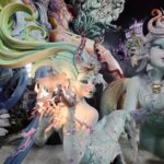 Escultura del Convento Jerusalen en las Fallas 2026 con detalles coloridos.