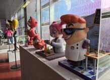 Exposición de ninots en el museo Ciència i Falles de la UPV