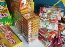 Artículos pirotécnicos confiscados por la Guardia Civil en Valencia