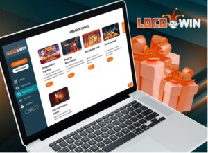 Pantalla de promociones de Locowin con bonificaciones y regalos