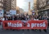 Manifestación en Valencia exigiendo justicia por la gestión de Mazón