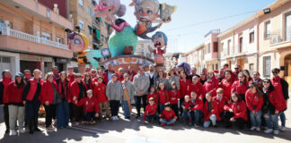 Juanfran Pérez Llorca en las Fallas de Alcàsser y Algemesí con participantes
