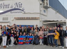 La Peña Alboraia se presentó en un evento en Vent de Nit con la presencia de autoridades y aficionados.