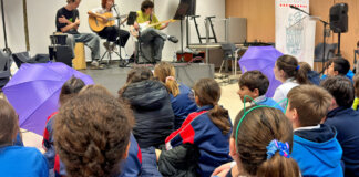 Acto institucional del 8M con música y alumnado en Alboraya