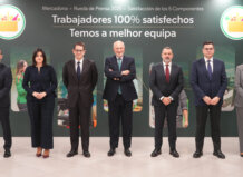 Miembros del comité de dirección de Mercadona en rueda de prensa 2025