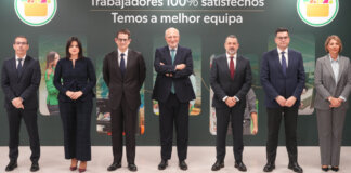 Miembros del comité de dirección de Mercadona en rueda de prensa 2025